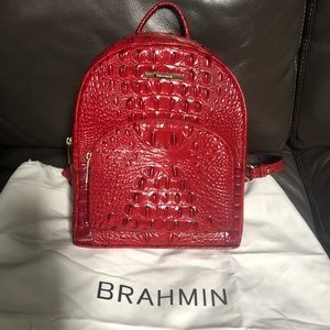 red brahmin backpack